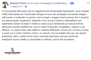 Recensione campagna crowdfunding 5