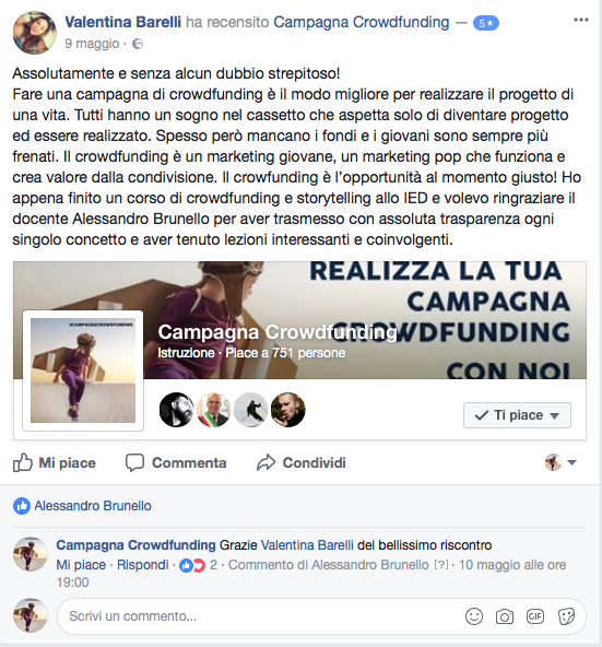 Recensione corso crowdfunding 6