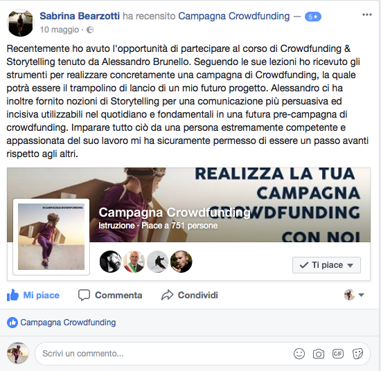 Recensione corso crowdfunding 5